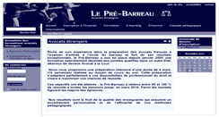 Desktop Screenshot of ae.pre-barreau.com