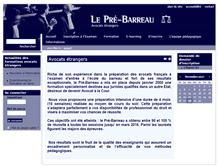 Tablet Screenshot of ae.pre-barreau.com